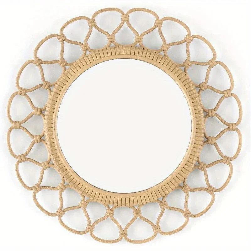 Mirror Set - Traditional Wicker Round 3 Piece