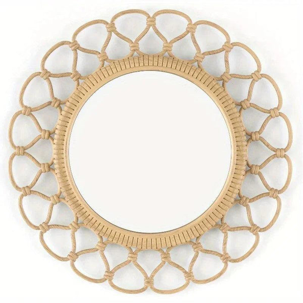 Mirror Set - Traditional Wicker Round 3 Piece