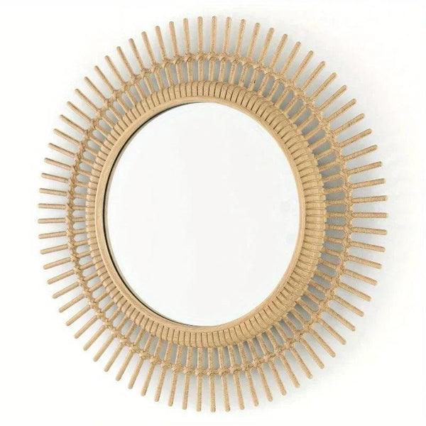 Mirror Set - Traditional Wicker Round 3 Piece