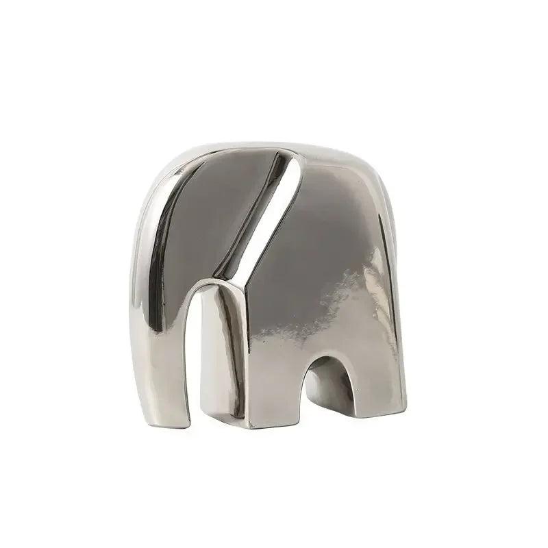 Modern Abstract Elephant Sculpture for Minimalist Home Decor