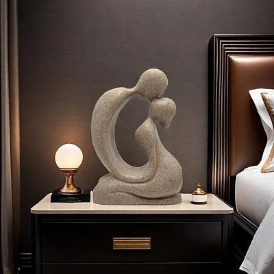 Modern Abstract Family Love Sculpture for Elegant Home Decor