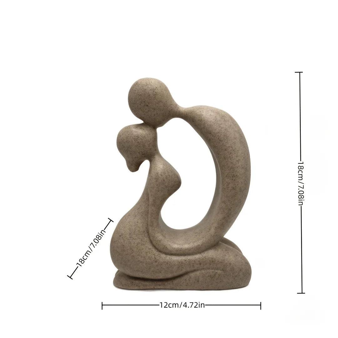 Modern Abstract Family Love Sculpture for Elegant Home Decor