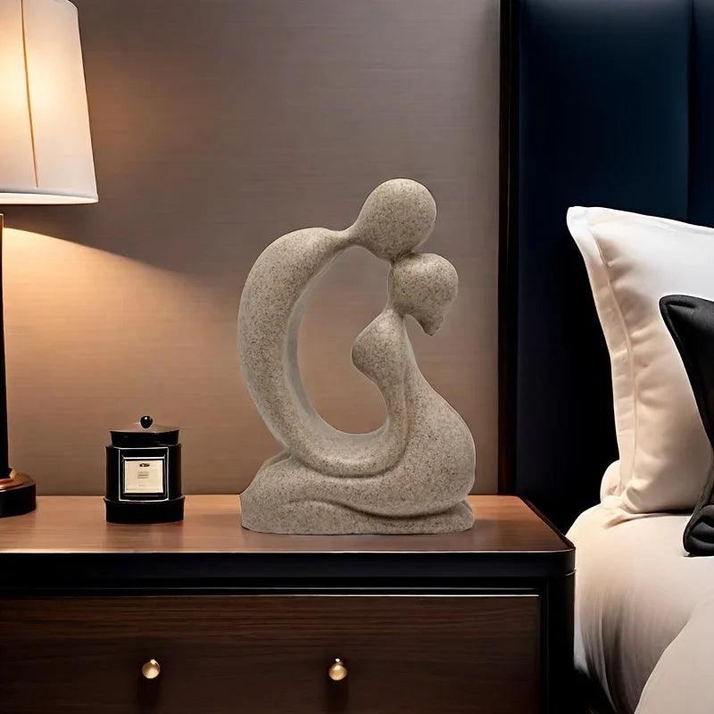 Modern Abstract Family Love Sculpture for Elegant Home Decor