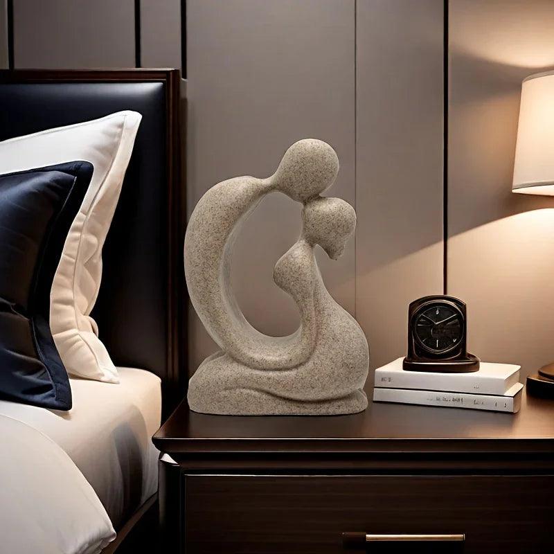 Modern Abstract Family Love Sculpture for Elegant Home Decor