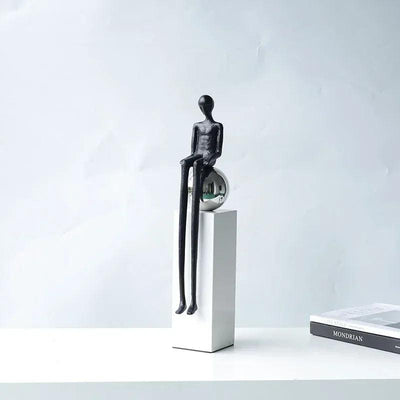 Modern Abstract Human Figurine Sculpture for Luxury Home Decor