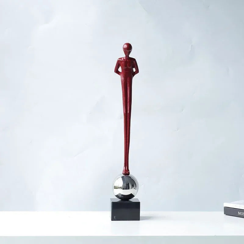 Modern Abstract Human Figurine Sculpture for Luxury Home Decor