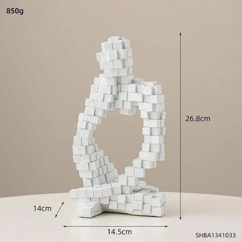 Modern Abstract Thinker Figurine Sculpture