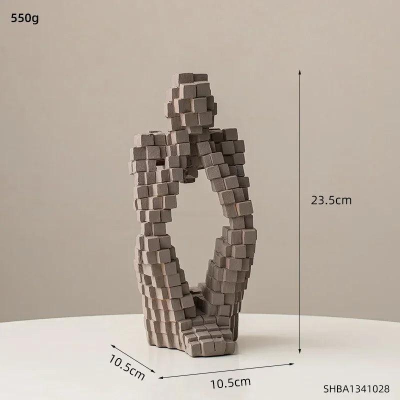 Modern Abstract Thinker Figurine Sculpture