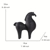 Modern Black Horse Figurine for Home Decor - Black Tang Horse