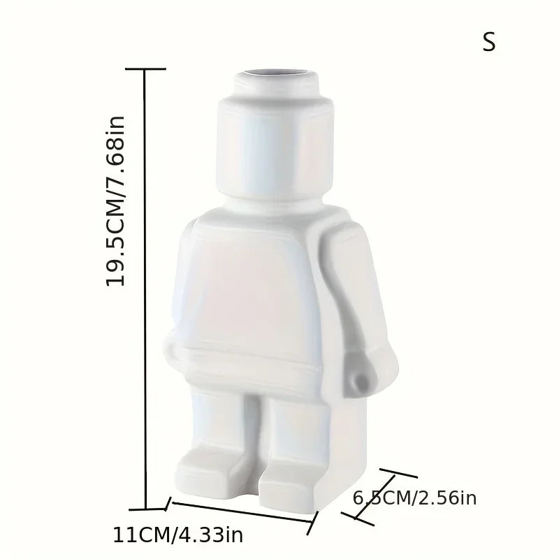 Modern Brick Figure Decorative Sculpture for Contemporary Home Decor
