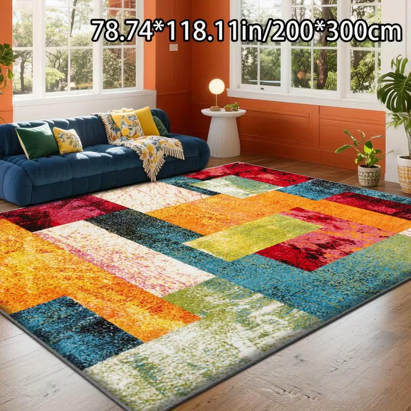 Modern Geometric Plush Ultra-Soft Multi-Use Rug