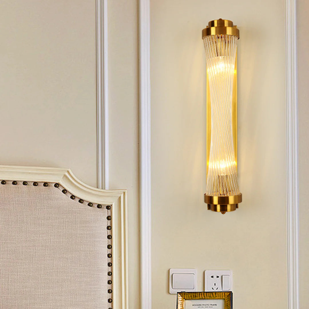 Modern Glass Column Wall Sconce