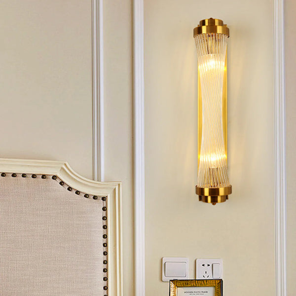 Modern Glass Column Wall Sconce