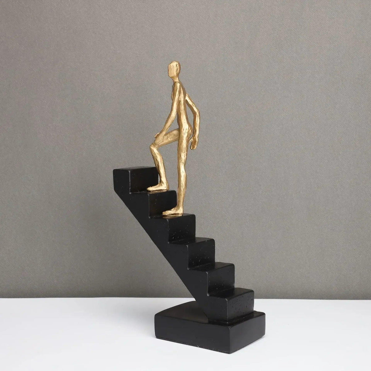 Modern Staircase Climbing Human Sculpture for Home Decor