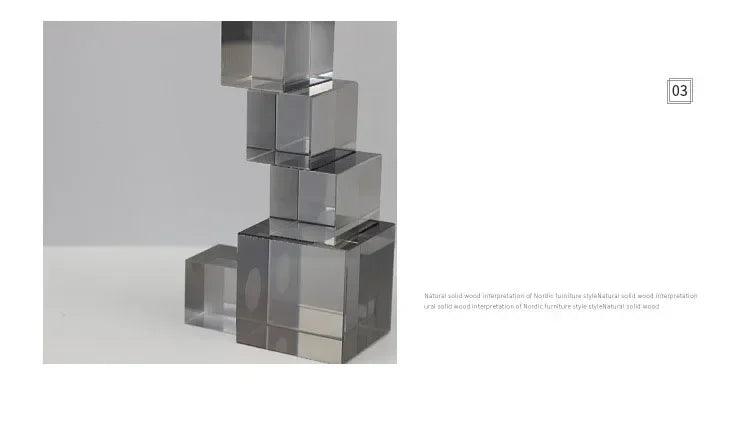 Modern Thinker Sculpture on Geometric Pedestal for Luxury Home Decor