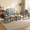 Modern Loveseat Sofa 2 Seater Small Couch-Gray