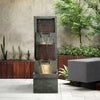 Resin 3 Tier Fountain Modern Outdoor with LED