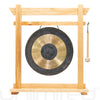 14" Gongs on the Moksha Joe Gong Stand - Pine - 14" Chau Gong