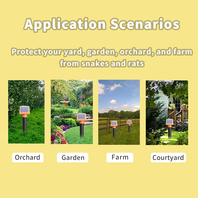 Mole Repellent for lawns Gopher Repellent Ultrasonic Solar Powered Snake Repellent Deterrent Mole Repeller