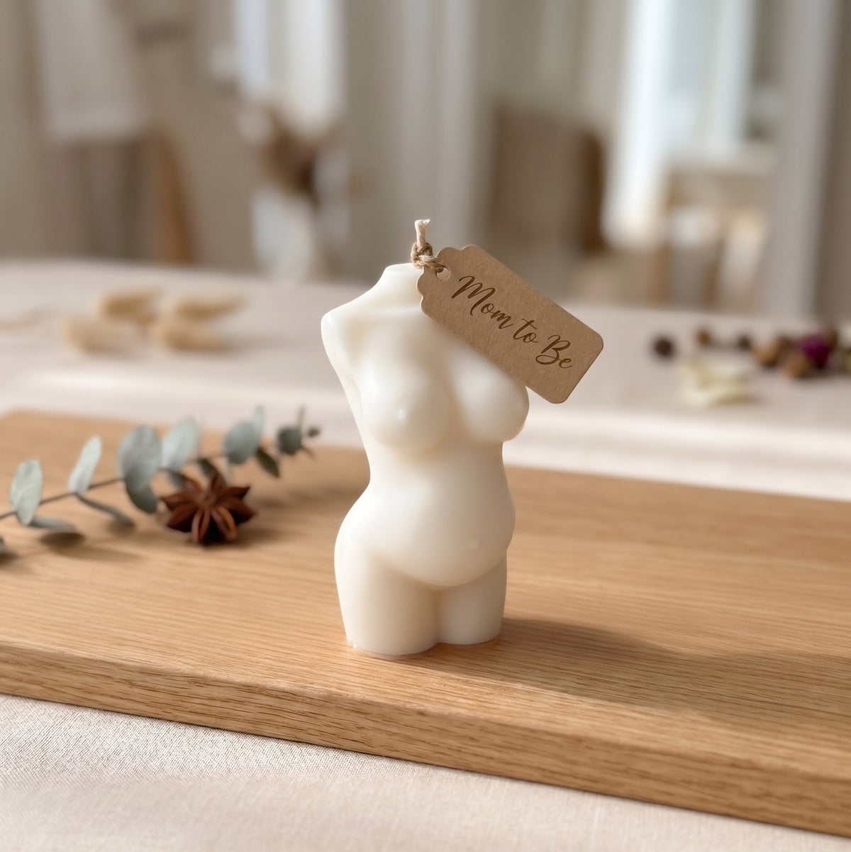Mom-to-Be Candle | Pregnancy Body Sculpture Soy Wax