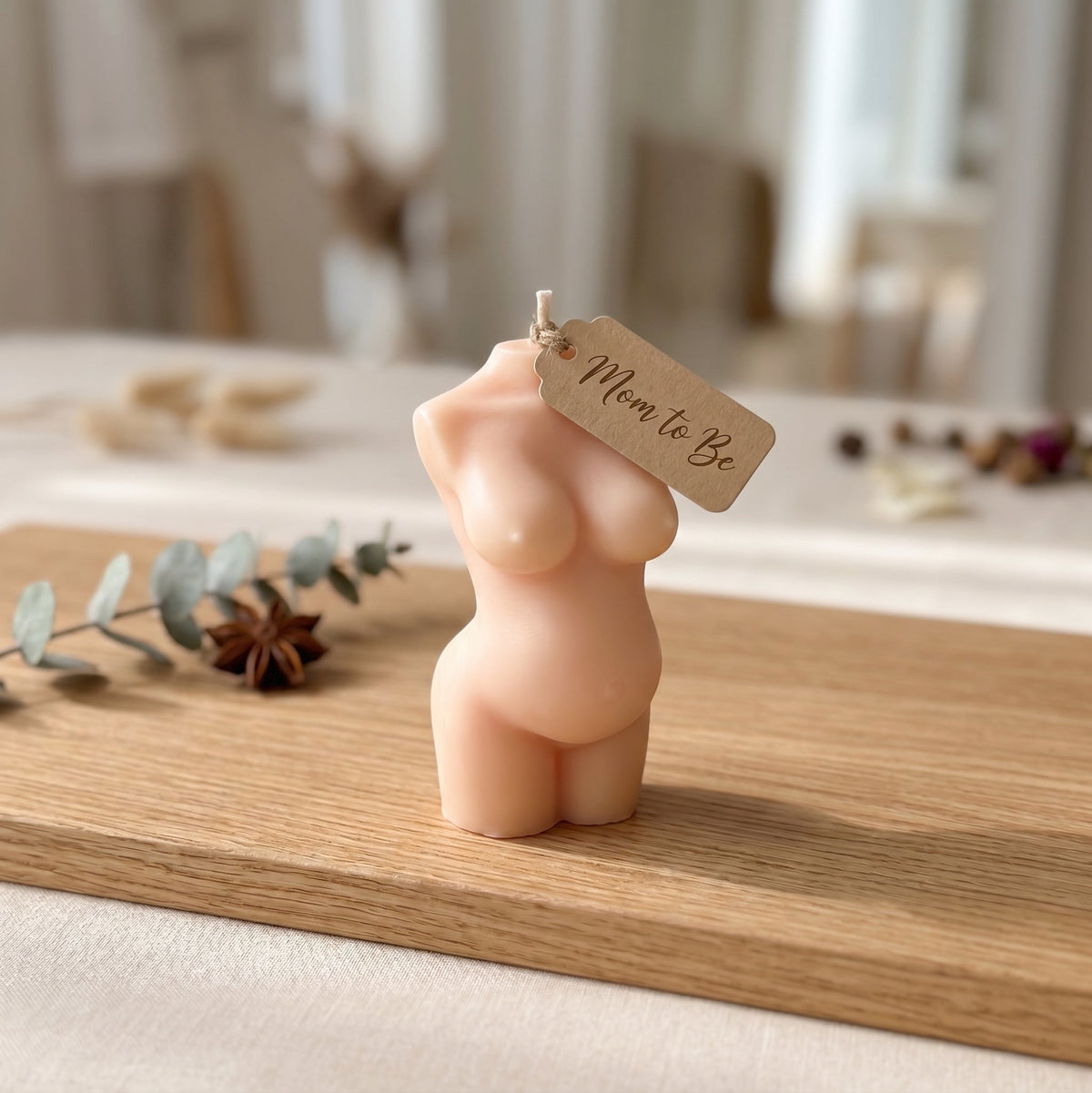 Mom-to-Be Candle | Pregnancy Body Sculpture Soy Wax