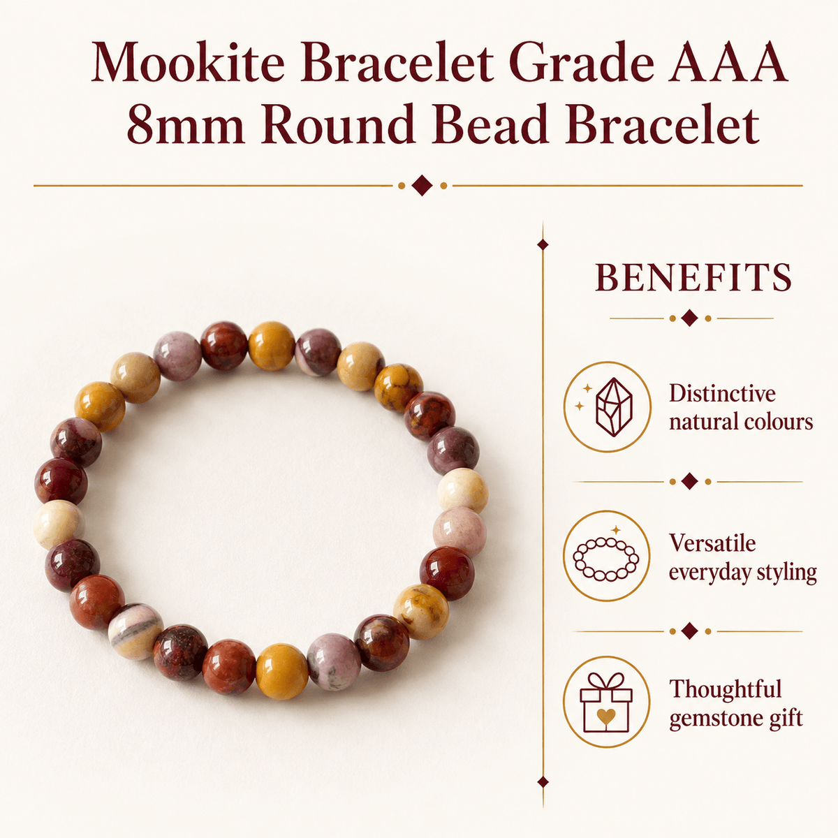 Mookaite Bracelet (Leadership and Longevity)