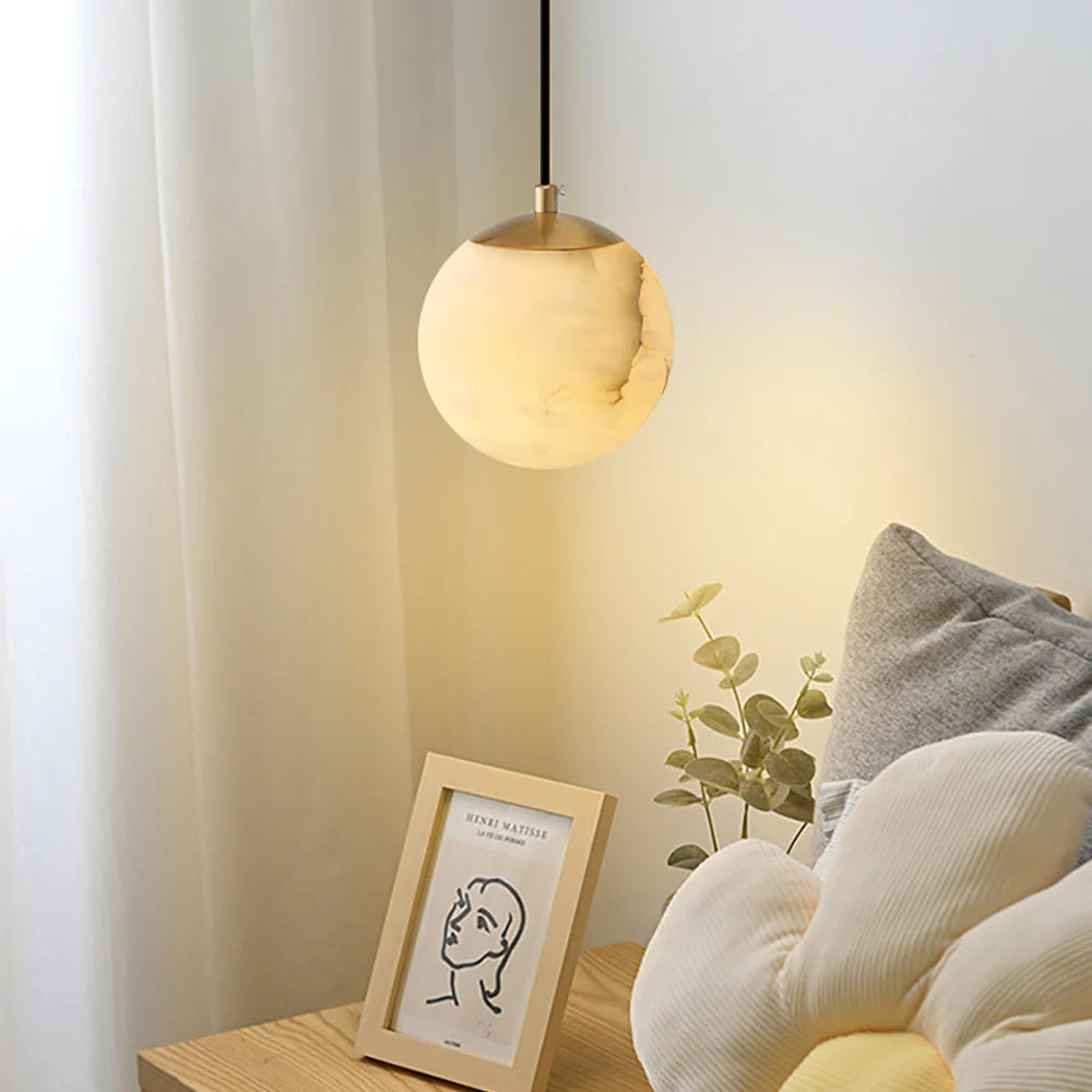 Moon Alabaster Pendant Lamp