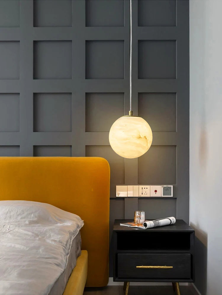 Moon Alabaster Pendant Lamp