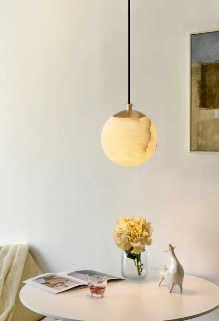 Moon Alabaster Pendant Lamp