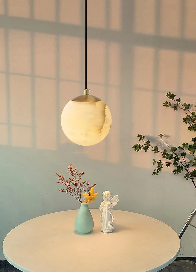 Moon Alabaster Pendant Lamp