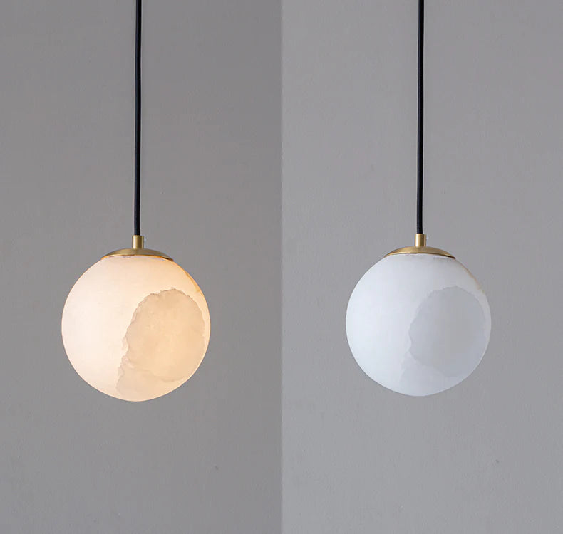 Moon Alabaster Pendant Lamp