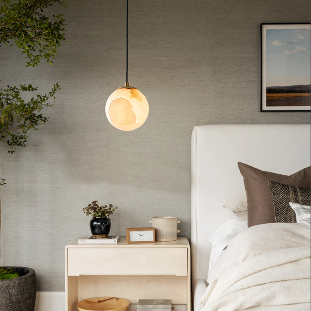 Moon Alabaster Pendant Lamp