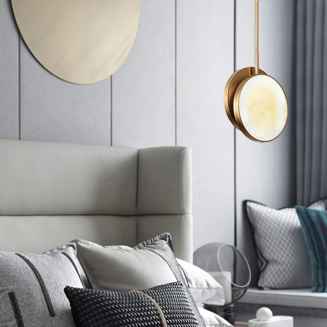 Moonshade Alabaster Pendant Light