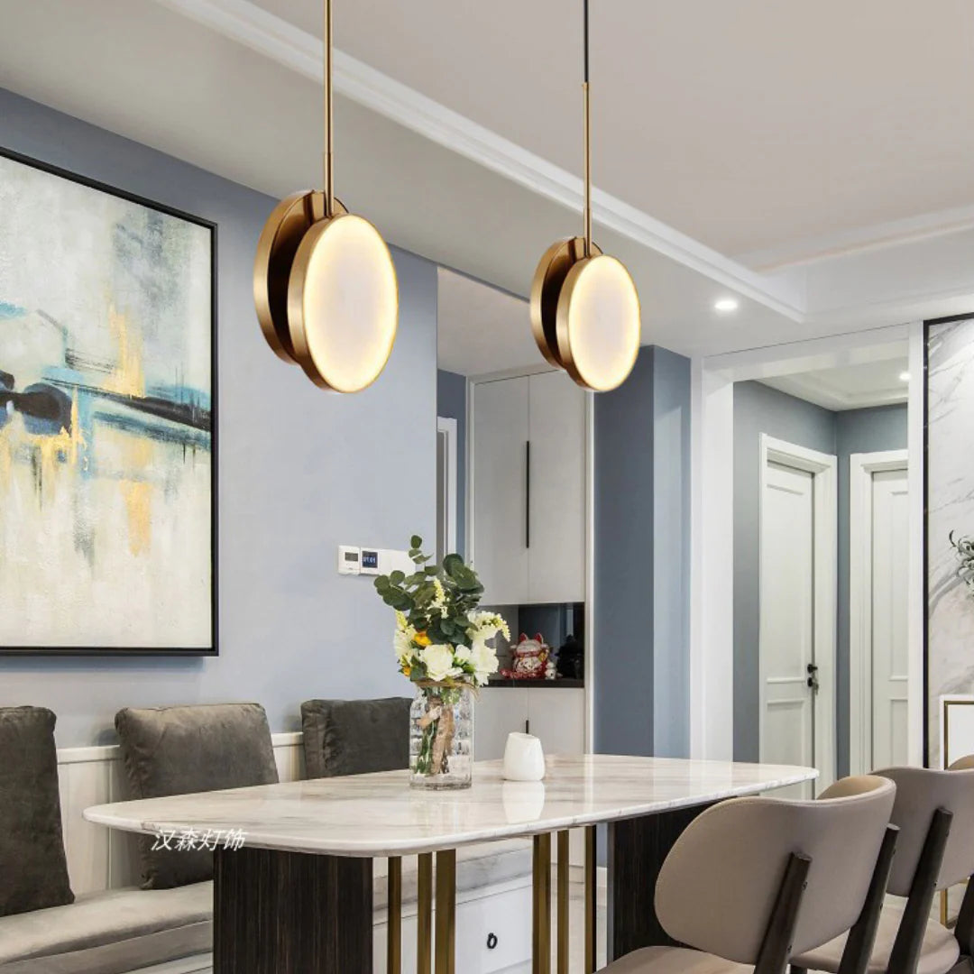 Moonshade Alabaster Pendant Light