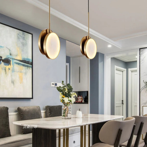 Moonshade Alabaster Pendant Light