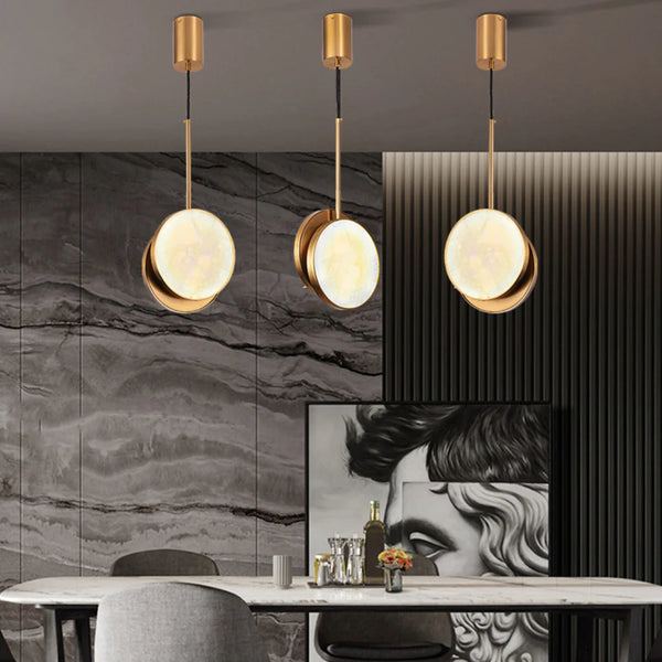 Moonshade Alabaster Pendant Light