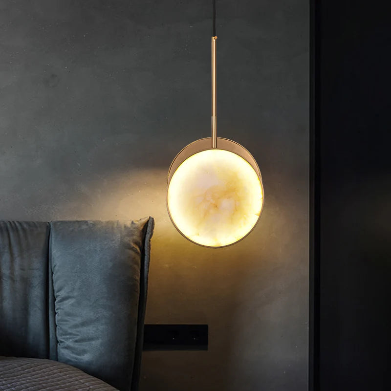 Moonshade Alabaster Pendant Light