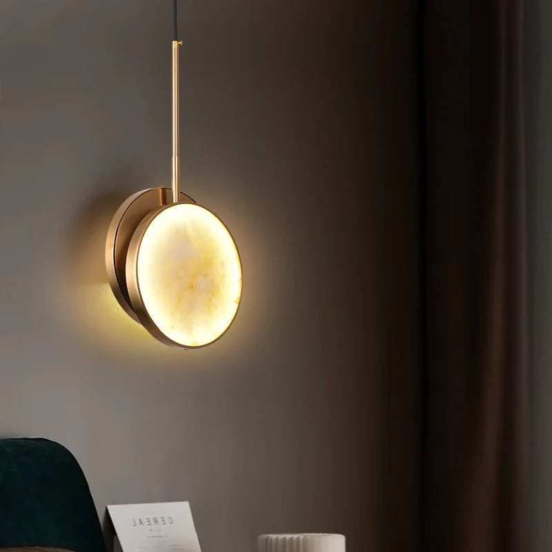 Moonshade Alabaster Pendant Light