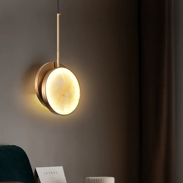 Moonshade Alabaster Pendant Light