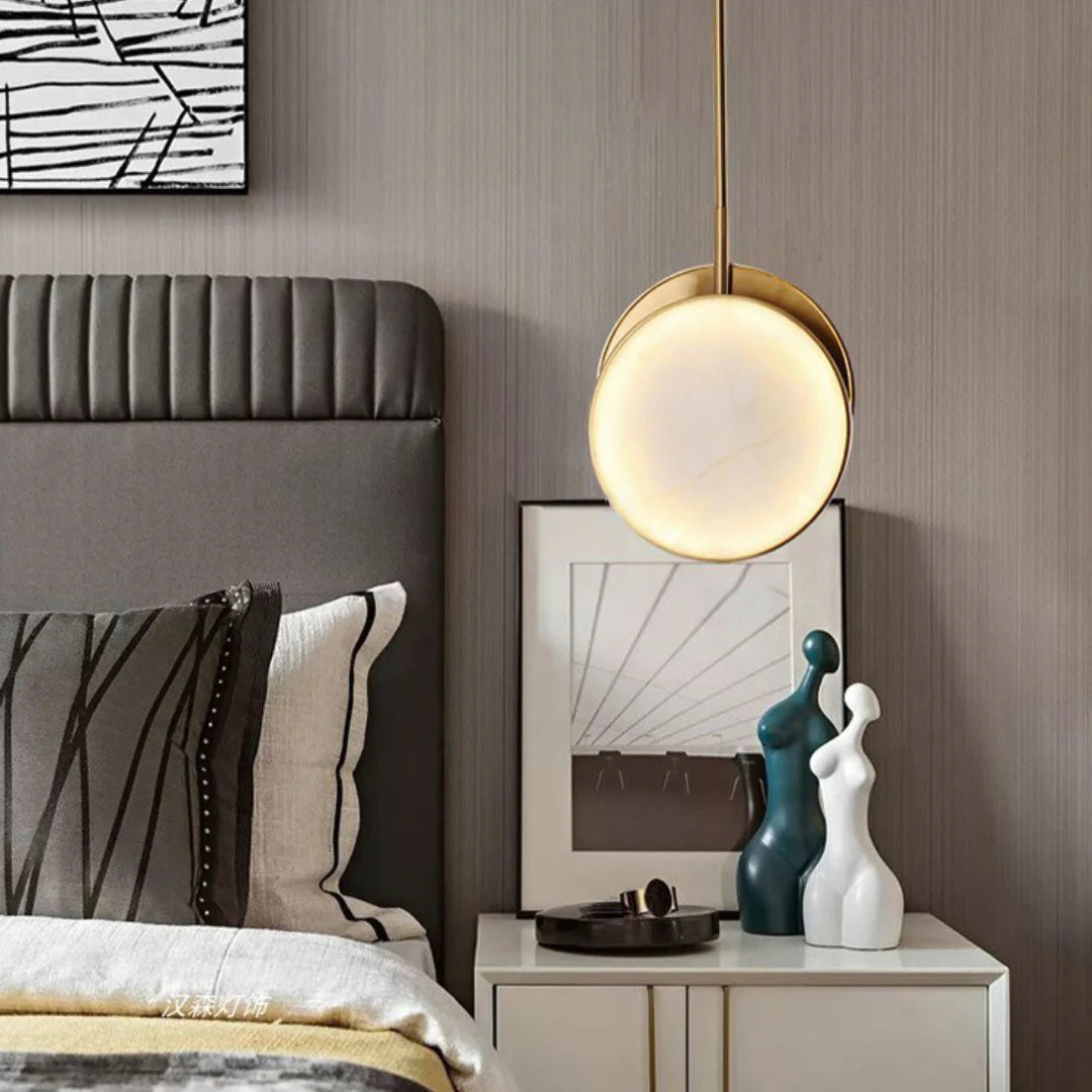 Moonshade Alabaster Pendant Light