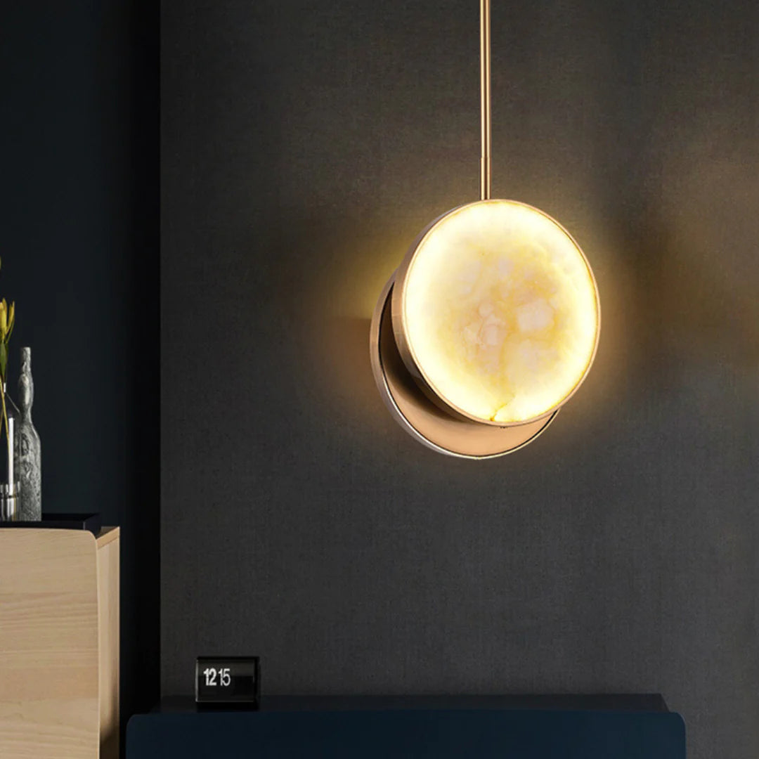 Moonshade Alabaster Pendant Light