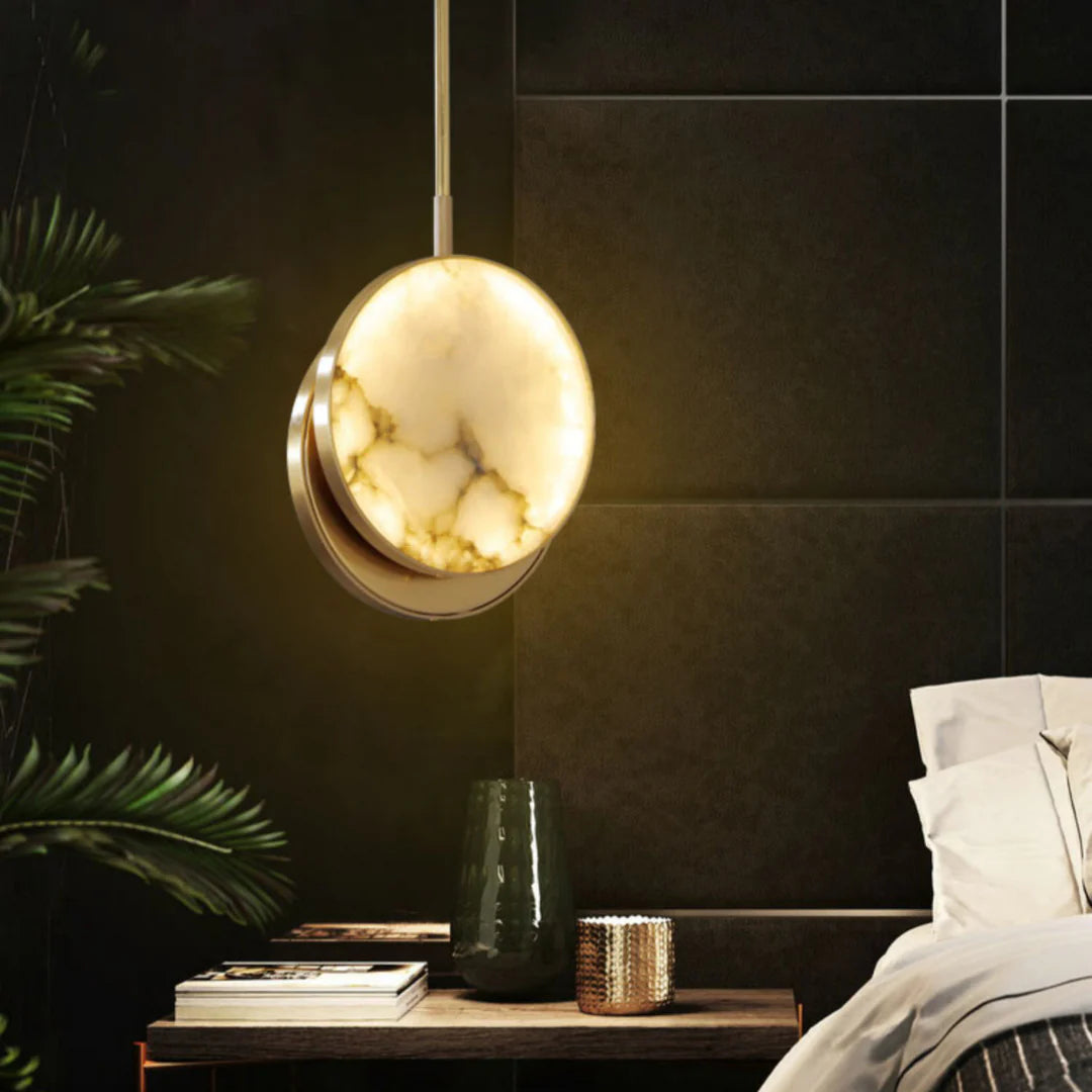 Moonshade Alabaster Pendant Light