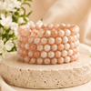 Moonstone Bracelet | Moonstone Gemstone Bracelet (Creativity and Generosity) - 4mm