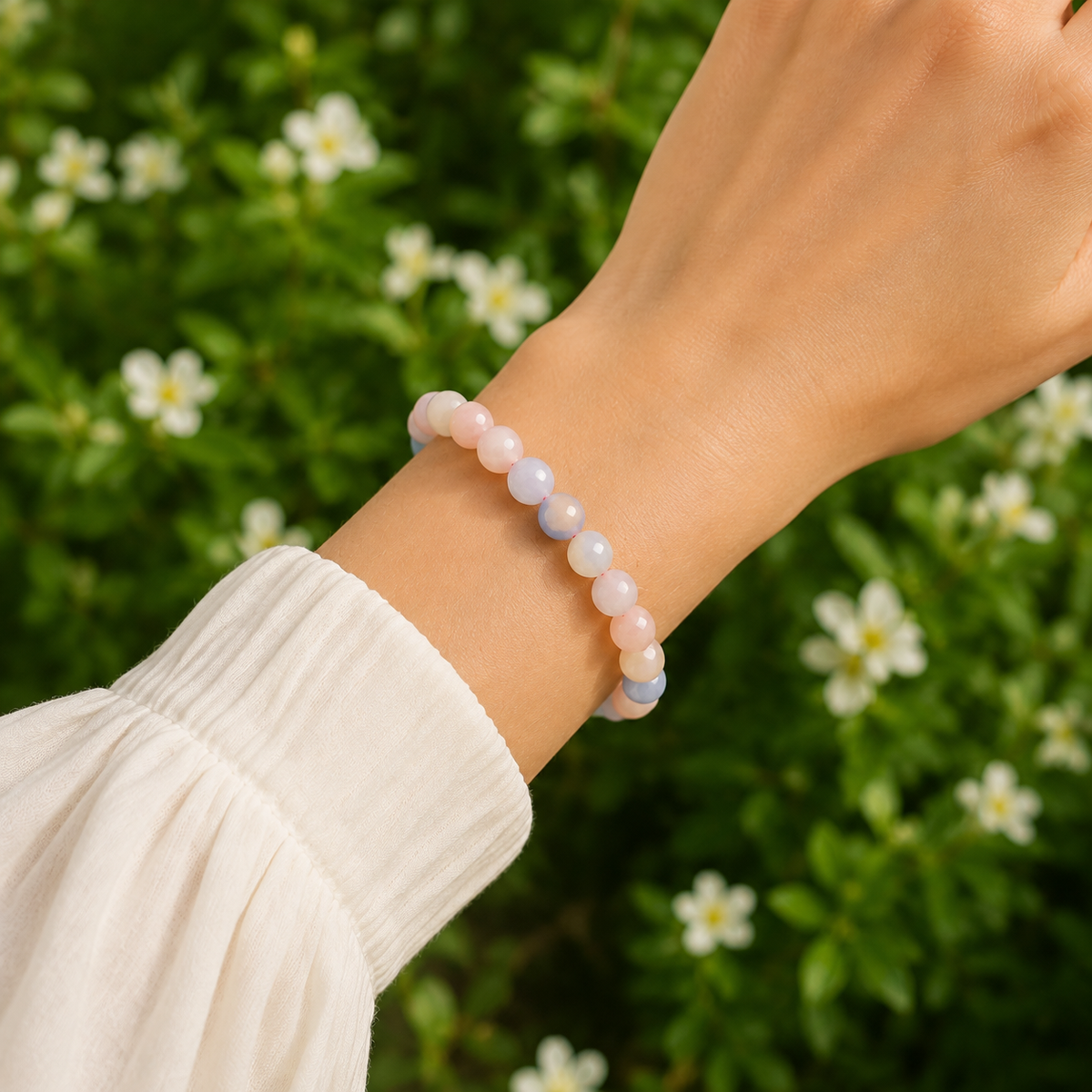 Morganite Bracelet (Travel and Wisdom)