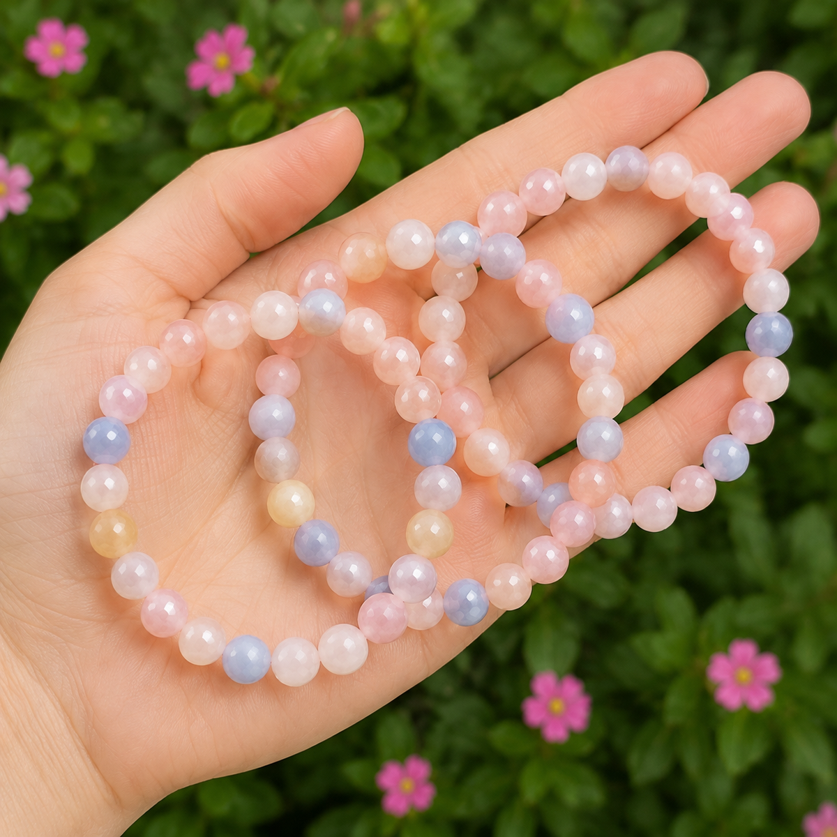 Morganite Bracelet (Travel and Wisdom)
