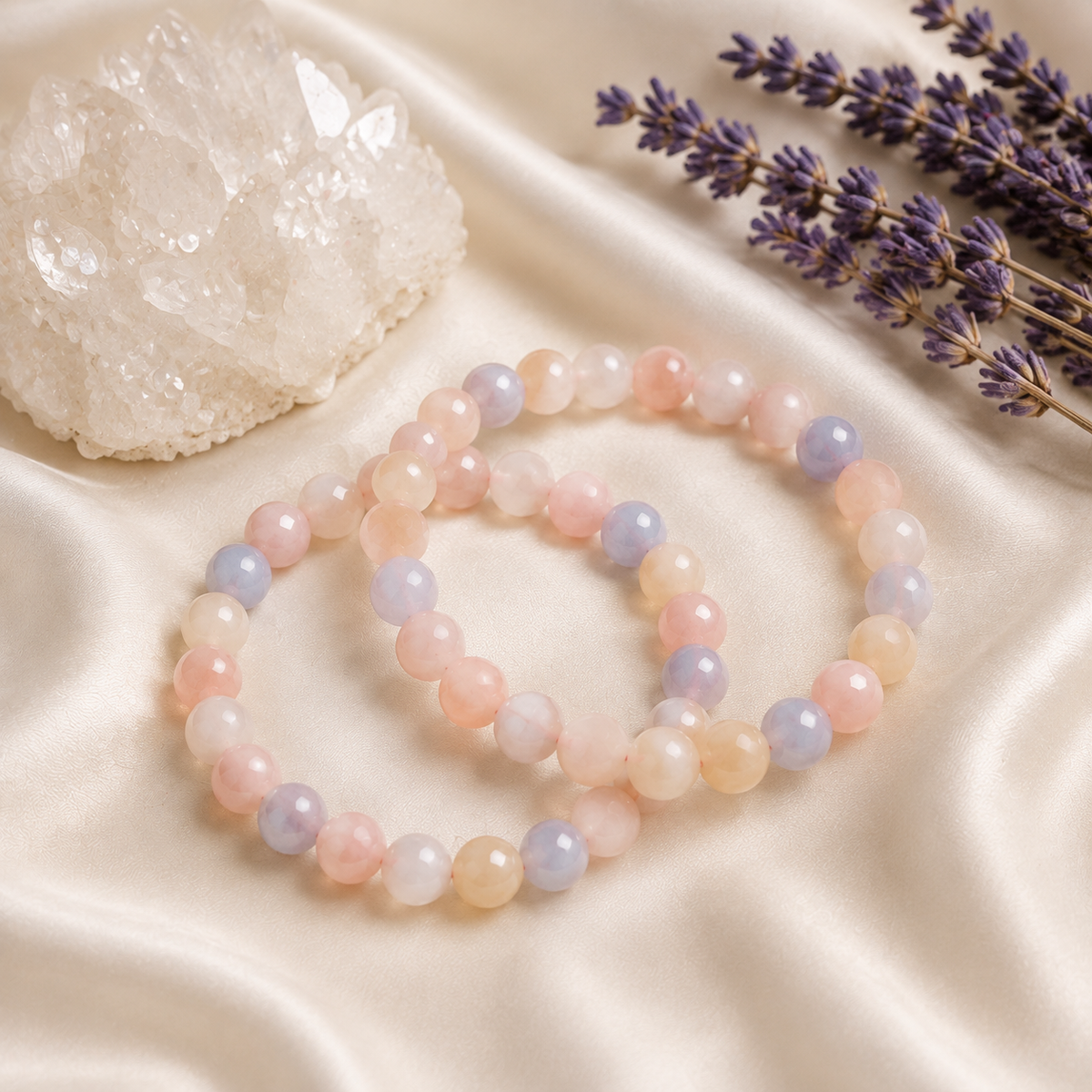 Morganite Bracelet (Travel and Wisdom)