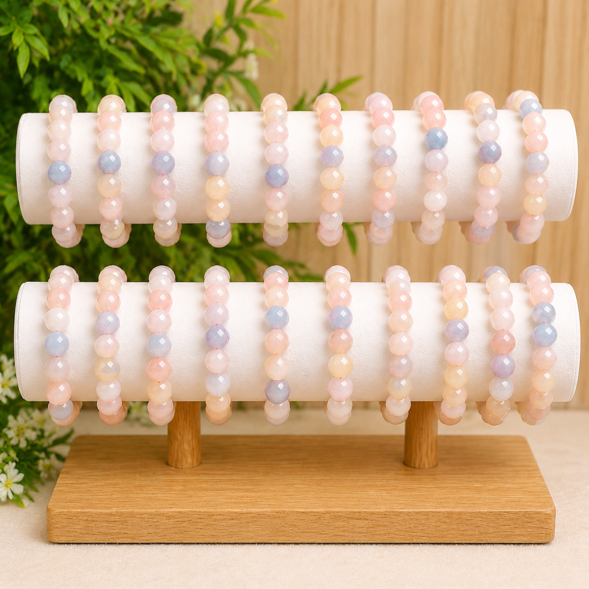 Morganite Bracelet (Travel and Wisdom)