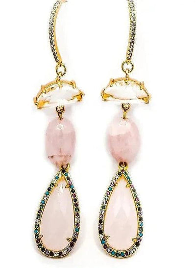 Morganite Drop Earrings
