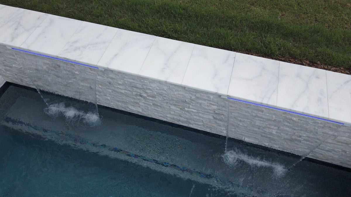 Mugla White Marble Sandblasted Brushed Paver