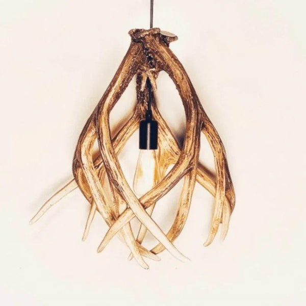 Mule Deer 3 Antler Pendant With Downlight - Gifts for You 'n Me